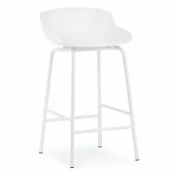 Normann Copenhagen Hyg Barstuhl - H 84 X L 46,5 X D 45 Cm - Sitzhöhe 65 Cm - White