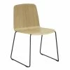 Normann Copenhagen Just Chair Stuhl - H 79 X L 53 X D 53 Cm - Sitzhöhe 45 Cm - Black/ Oak
