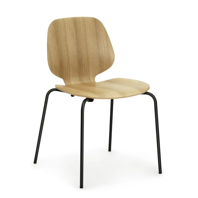 Normann Copenhagen My Chair Stuhl Mit Eichenholz - H 80 X L 50 X D 54 Cm - Sitzhöhe 43,5 Cm - Oak