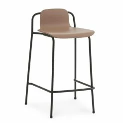 Normann Copenhagen Studio Barstuhl - H 80 X L 48 X D 47 Cm - Sitzhöhe 65 Cm - Brown