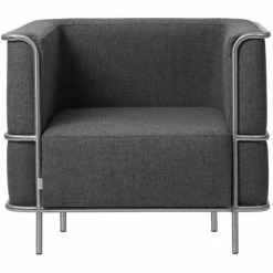 Kristina Dam Studio Modernist Lounge Chair - 87x64/77x37/70 Cm - Light Grey