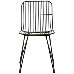 Villa Collection Natural Stone & Black Nordic Stuhl - 2er Set - 2 Stühle à 59x44x83 Cm - Schwarz