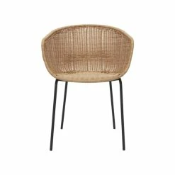 House Doctor Hapur Korbsessel - 2er Set - 2 Stück à 49x58x78 Cm - Natur