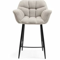 Riviera Maison Rivièra Maison Carnaby Barhocker - 67x60x96,5 Cm - Linen