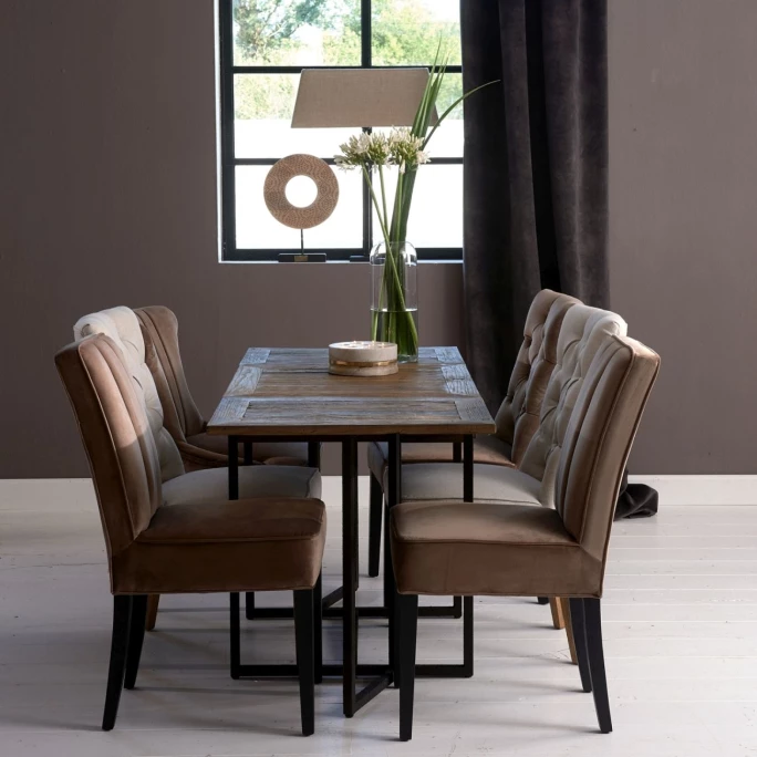 Riviera Maison Rivièra Maison The Jade Esszimmerstuhl - 48x64x95 Cm - Golden Mink – Bild 8