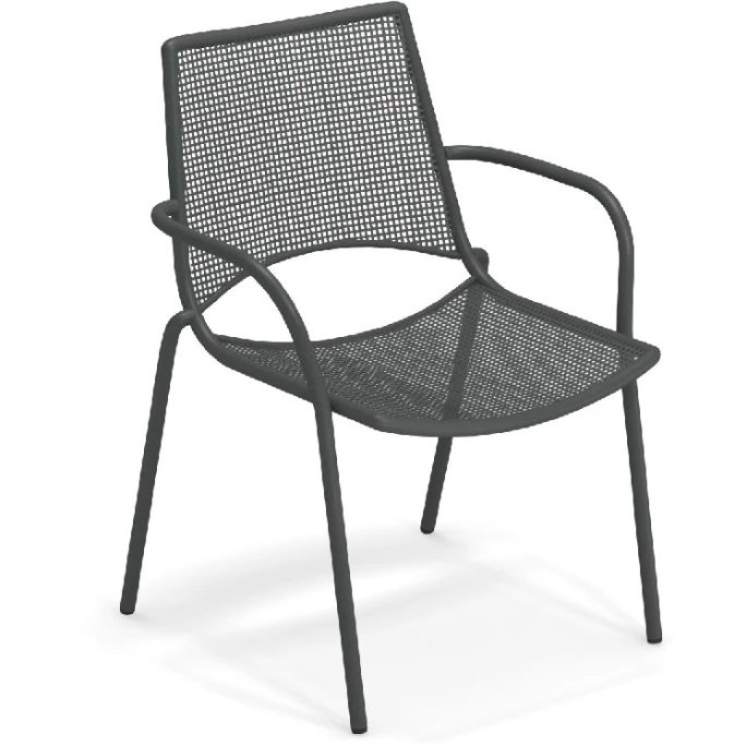 Emu ALA Armlehnstuhl 4er Set - 4 Stühle à 86 X 57 X 58 Cm - Antikeisen