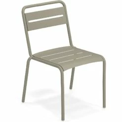 Emu STAR Stuhl 2er Set - 2 Stühle à 81 X 54 X 61 Cm - Grau/grün