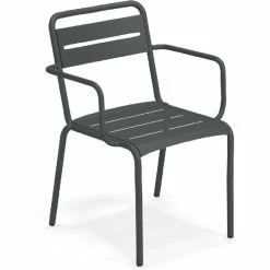 Emu STAR Armlehnstuhl 2er Set - 2 Stühle à 81 X 58 X 61 Cm - Antikeisen