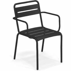 Emu STAR Armlehnstuhl 2er Set - 2 Stühle à 81 X 58 X 61 Cm - Schwarz