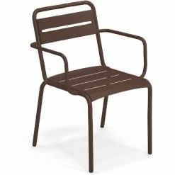 Emu STAR Armlehnstuhl 2er Set - 2 Stühle à 81 X 58 X 61 Cm - Corten