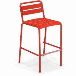 Emu STAR Barhocker 4er Set - 4 Barhocker à 105 X 56 X 59 Cm - Scharlachrot