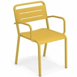 Emu URBAN Armlehnstuhl 4er Set - 4 Stühle à 81 X 56 X 55 Cm - Curry-gelb