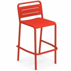Emu URBAN Barhocker 2er Set - 2 Barhocker à 105 X 56 X 58 Cm - Scharlachrot