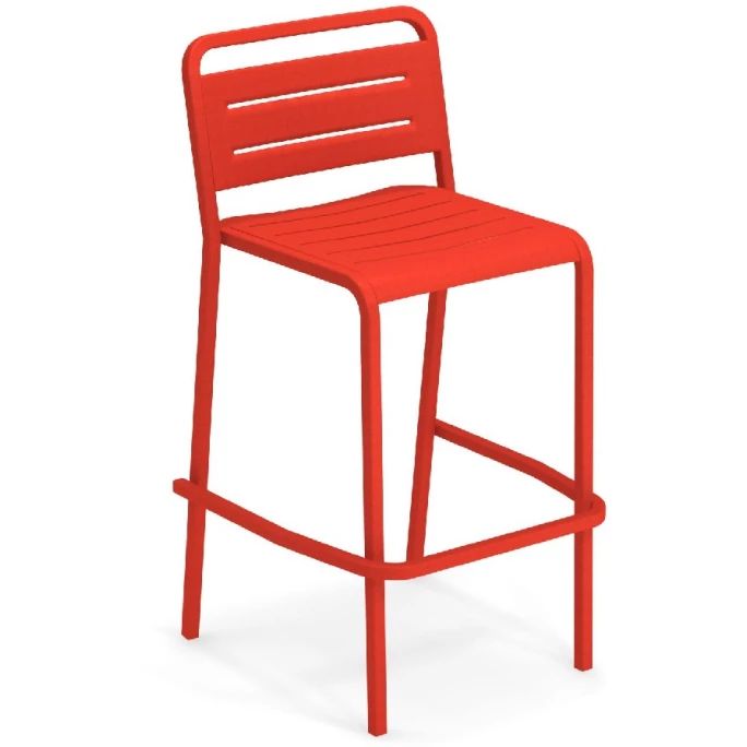 Emu URBAN Barhocker 2er Set - 2 Barhocker à 105 X 56 X 58 Cm - Scharlachrot