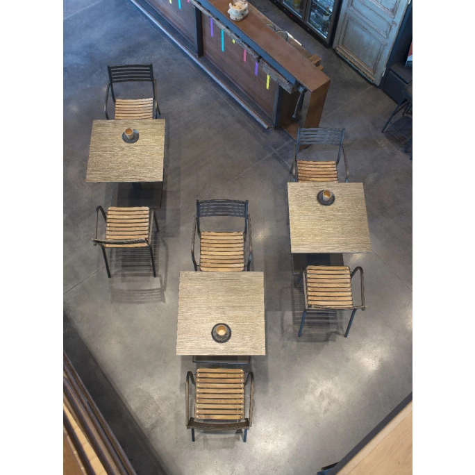 Emu SEGNO Armlehnstuhl Mit Teak-Sitzfläche - 4er-Set - 4 Stühle à 84 X 52 X 53 Cm - Schwarz-teak – Bild 2