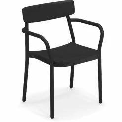 Emu GRACE Armlehnstuhl 4er Set - 4 Stühle à 78 X 58 X 52 Cm - Schwarz