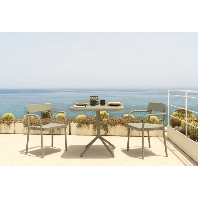 Emu GRACE Armlehnstuhl 4er Set - 4 Stühle à 78 X 58 X 52 Cm - Dunkelgrün – Bild 2