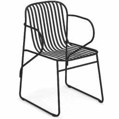 Emu RIVIERA Armlehnstuhl 4er Set - 4 Stühle à 78 X 52 X 56,5 Cm - Schwarz