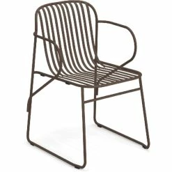 Emu RIVIERA Armlehnstuhl 4er Set - 4 Stühle à 78 X 52 X 56,5 Cm - Indischbraun