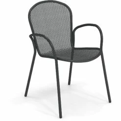 Emu RONDA XS Armlehnstuhl 4er Set - 4 Stühle à 83 X 58 X 62 Cm - Antikeisen