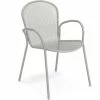 Emu RONDA XS Armlehnstuhl 4er Set - 4 Stühle à 83 X 58 X 62 Cm - Zement