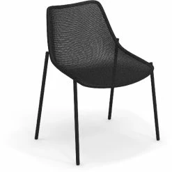 Emu ROUND Stuhl 4er Set - 4 Stühle à 79 X 63 X 58 Cm - Schwarz