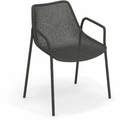 Emu ROUND Armlehnstuhl 4er Set - 4 Stühle à 79 X 63 X 58 Cm - Antikeisen