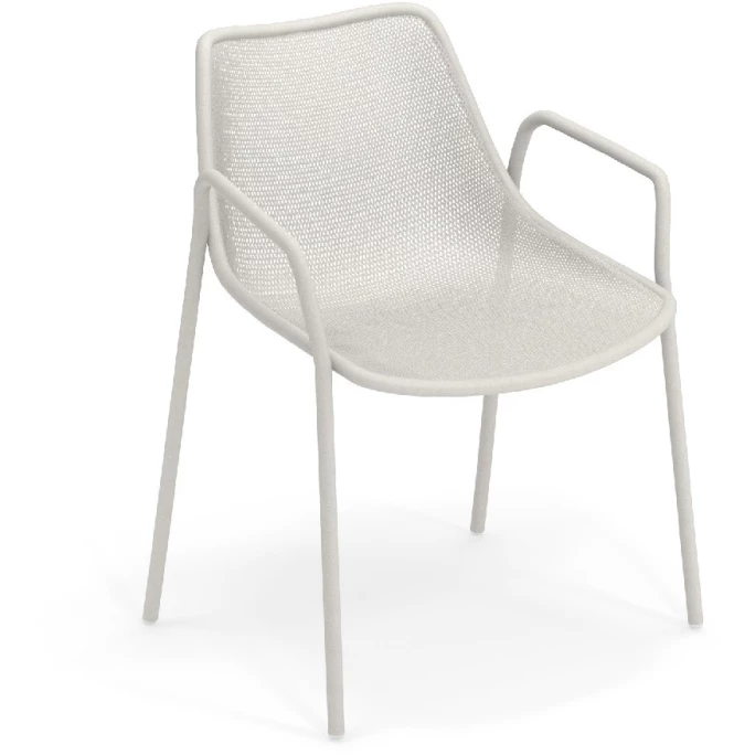 Emu ROUND Armlehnstuhl 4er Set - 4 Stühle à 79 X 63 X 58 Cm - Weiß