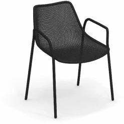 Emu ROUND Armlehnstuhl 4er Set - 4 Stühle à 79 X 63 X 58 Cm - Schwarz