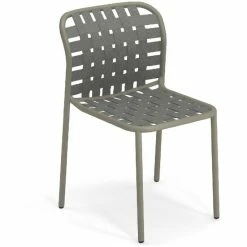 Emu YARD Stuhl 4er Set - 4 Stühle à 81 X 51 X 57 Cm - Hellgrau/grau-grün