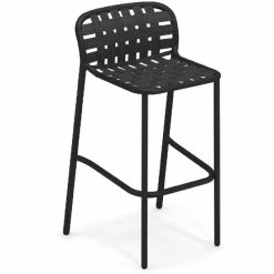 Emu YARD Barhocker 2er Set - 2 Barhocker à 95 X 50,5 X 50,5 Cm - Schwarz-grau/schwarz
