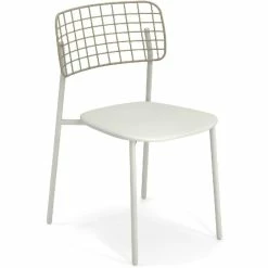 Emu LYZE Stuhl 4er Set - 4 Stühle à 79 X 47 X 54 Cm - Weiß-taupe