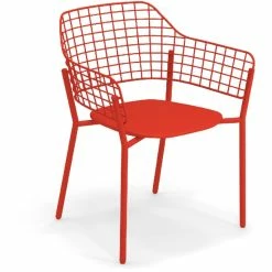 Emu LYZE Armlehnstuhl 2er Set - 2 Stühle à 79 X 62 X 57 Cm - Scharlachrot