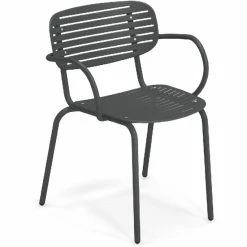 Emu MOM Armlehnstuhl 4er Set - 4 Stühle à 76 X 58,5 X 56 Cm - Antikeisen