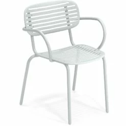 Emu MOM Armlehnstuhl 4er Set - 4 Stühle à 76 X 58,5 X 56 Cm - Eisweiß