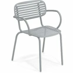 Emu MOM Armlehnstuhl 4er Set - 4 Stühle à 76 X 58,5 X 56 Cm - Wolkengrau