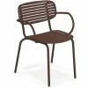 Emu MOM Armlehnstuhl 4er Set - 4 Stühle à 76 X 58,5 X 56 Cm - Corten