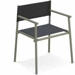 Emu TERRAMARE Armlehnstuhl 2er Set - 2 Stühle à 79 X 61 X 53 Cm - Grau-grün/stein