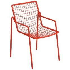 Emu RIO R50 Armlehnstuhl 4er Set - 4 Stühle à 83,5 X 53,5 X 59 Cm - Scharlachrot