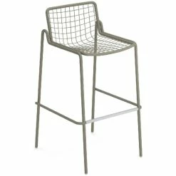 Emu RIO R50 Barhocker 2er Set - 2 Barhocker à 96 X 49 X 55 Cm - Grau/grün