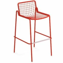 Emu RIO R50 Barhocker 2er Set - 2 Barhocker à 96 X 49 X 55 Cm - Scharlachrot