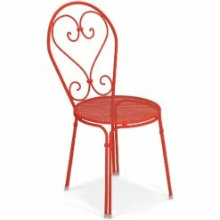 Emu PIGALLE Stuhl 4er Set - 4 Stühle à 85 X 45 X 54 Cm - Scharlachrot