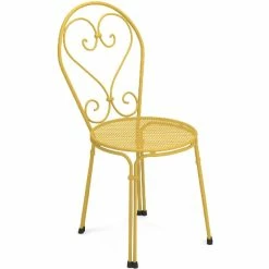 Emu PIGALLE Stuhl 4er Set - 4 Stühle à 85 X 45 X 54 Cm - Curry-gelb