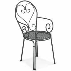 Emu PIGALLE Armlehnstuhl 4er Set - 4 Stühle à 85 X 50 X 54 Cm - Antikeisen