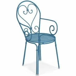 Emu PIGALLE Armlehnstuhl 4er Set - 4 Stühle à 85 X 50 X 54 Cm - Blau