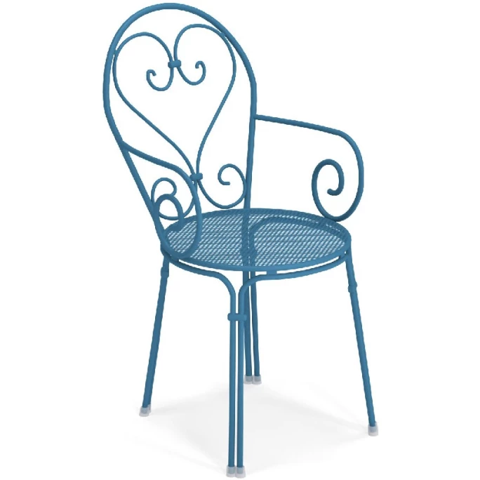 Emu PIGALLE Armlehnstuhl 4er Set - 4 Stühle à 85 X 50 X 54 Cm - Blau