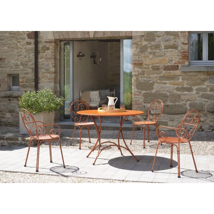 Emu PIGALLE Armlehnstuhl 4er Set - 4 Stühle à 85 X 50 X 54 Cm - Blau – Bild 2