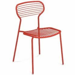 Emu APERO Stuhl 4er Set - 4 Stühle à 78 X 50 X 52 Cm - Scharlachrot