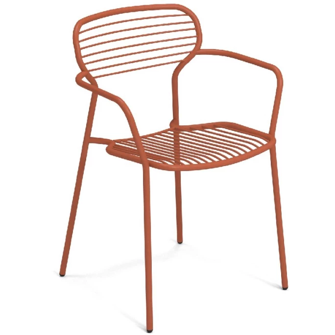 Emu APERO Armlehnstuhl 4er Set - 4 Stühle à 78 X 55,5 X 52 Cm - Ahornrot