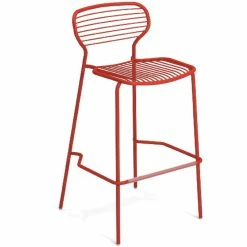 Emu APERO Barhocker 2er Set - 2 Barhocker à 101 X 53 X 55 Cm - Scharlachrot